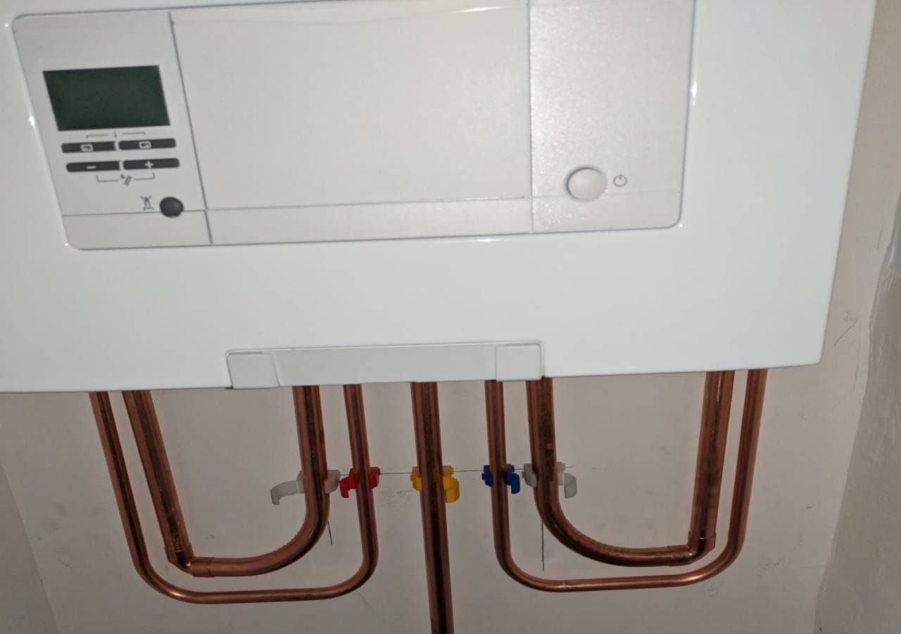 Tidy boiler pipework and heating controls installation in Manchester
